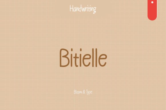 Bitielle: A Handwritten Font for Warm Editorial Design