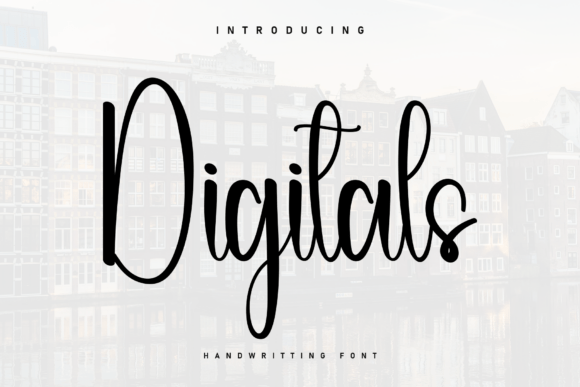 Digitals Font: A Bouncy Script for Editorial Energy