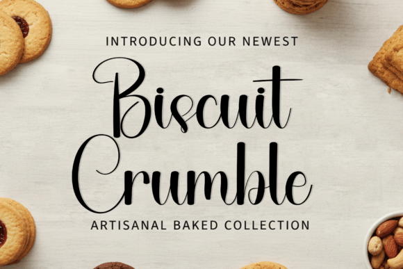 Discover the Handcrafted Charm of Biscuit Crumble Font