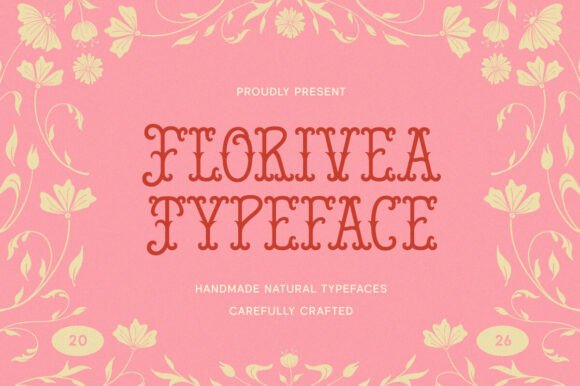 Florivea Typeface: A Charming Retro Font for Makers & Creators