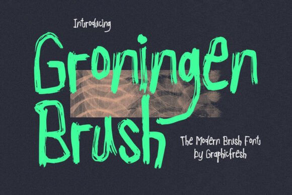 Groningan: A Modern Brush Font for Bold Digital Statements
