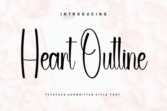 Heart Outline: A Casual Script Font for Your Brand’s Personality