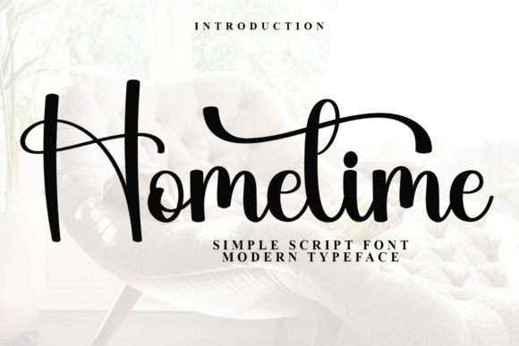 Home Time: A Festive Script Font for Digital Branding