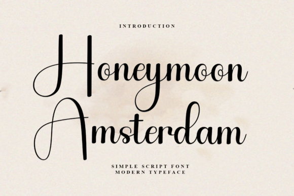 Honeymoon Amsterdam: A Festive Font for Building a Memorable Brand