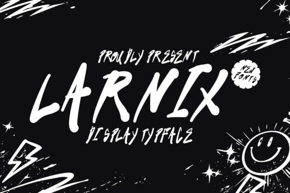 Larnix Font: A Bold Handwritten Display Typeface for Editorial Design
