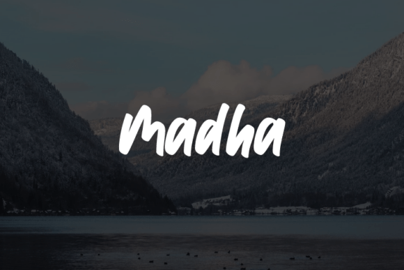 Madha: A Modern Typeface for Digital Readability and Brand Tone