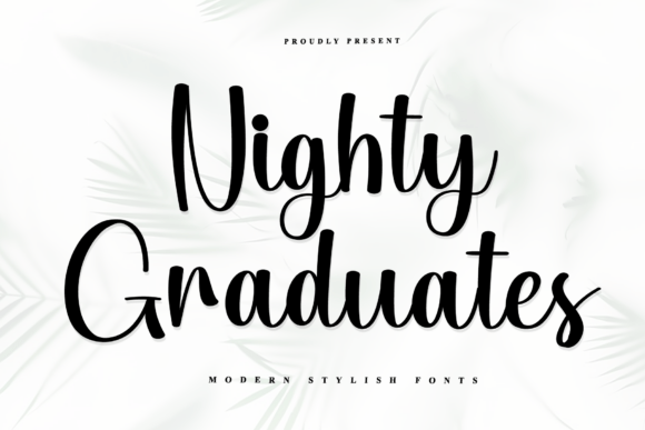 Nighty Graduates: A Sophisticated Script Font for Digital Branding