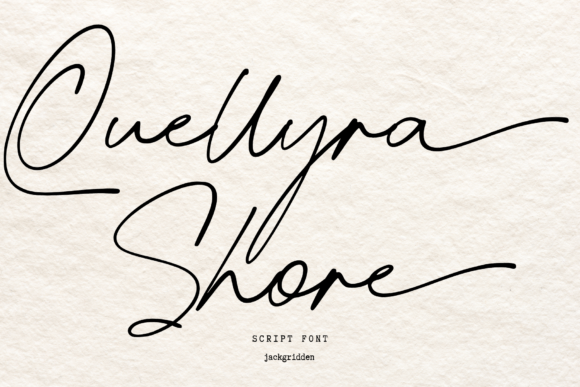 Quellyra Shore: A Signature Script Font for Your Brand