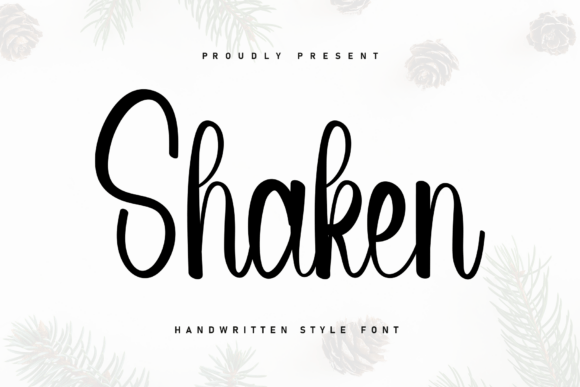 Shaken: A Handwritten Font Built for Editorial Elegance