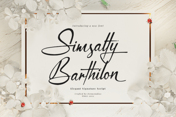 Simsalty Barthilon: The Signature Font for a More Personal Brand