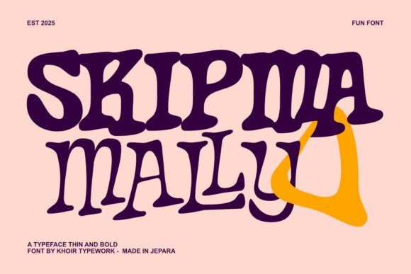 Skipma Mally: A Playful Font for Handmade Charm