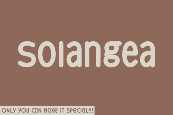 Solangea: The Surprisingly Versatile Handwritten Font