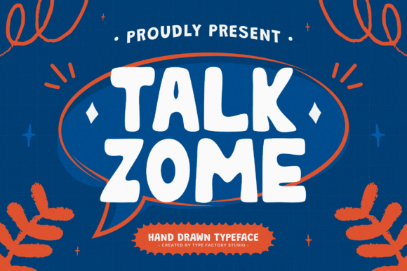 Talkzome Font: A Friendly Handwritten Typeface for Small Business Branding