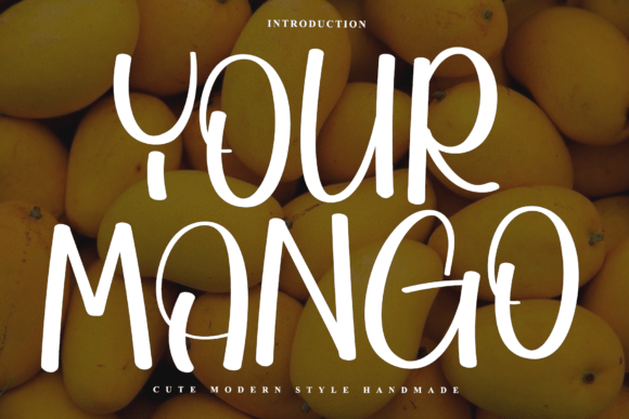 Your Mango Font: A Handwritten Touch for Your Handmade Brand